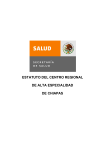 estatuto organico - Centro Regional de Alta Especialidad