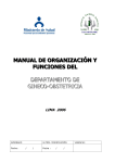 manual de organización y funciones del departamento de gineco