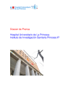 Dossier de Prensa Hospital Universitario de La Princesa Instituto de
