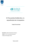 El Psicoanálisis Multifamiliar y la especificidad del rol