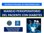 Manejo Perioperatorio - Sociedad Peruana de Endocrinologia