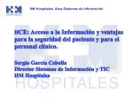 HCE- Acceso a la Información y ventajas para la seguridad del