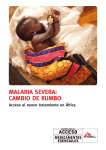 MAlAriA severA: cAMbio de ruMbo