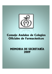 Memoria de Secretaría 2009 - Consejo Andaluz de Colegios