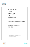 POSICION DUAL EX/FLEX DE ESPALDA MANUAL DE USUARIO
