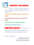 señor usuario - Hospital San Vicente de Arauco