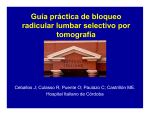 Guía práctica de bloqueo radicular lumbar selectivo por tomografía