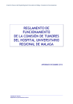comisión de tumores - Hospital Regional Universitario de Málaga