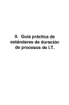 Guía practica de estándares de duración de procesos de I.T.
