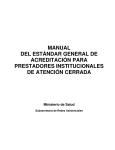 manual del estándar general de acreditación para prestadores