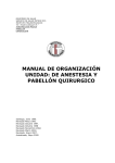 manual de organización unidad: de anestesia y pabellón quirurgico