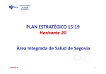 Área Integrada de Salud de Segovia PLAN ESTRATÉGICO 15