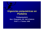 Urgencias psiquiatricas en Pediatria