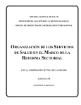 ORGANIZACIÓN DE LOS SERVICIOS DE SALUD EN EL MARCO