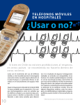 TELÉFONOS MÓVILES EN HOSPITALES