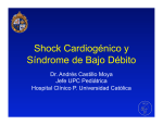 Shock Cardiogénico y Síndrome de Bajo Débito