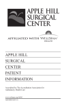 apple hill surgical center patient information