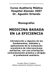 Medicina basada en la eficiencia Ernesto Cardozo