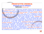 PROSTATITIS CRONICA