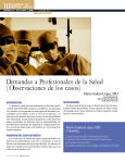 III Demandas a Profesionales de la Salud