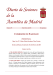 Diario de Sesiones de la Asamblea de Madrid