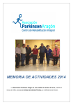 memoria de actividades 2014 - Asociación de Parkinson de Aragón