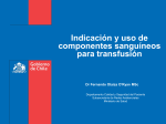 Indicación de transfusiones Propósito