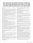 declaración de derechos del hospital atlanticare regional medical