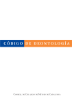 Código de Deontología del Consell de Col·legis de Metges de