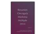 Resumen Oncoguía Mieloma Múltiple 2014
