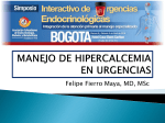 MANEJO DE HIPERCALCEMIA EN URGENCIAS – Dr. Luis Felipe