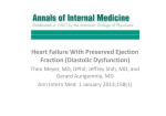Heart Failure With Preserved Ejection Fraction (Diastolic Dysfunction)