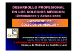 desarrollo profesional en los colegios medicos