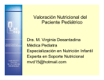 Valoración Nutricional del Paciente Pediátrico