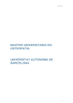MASTER UNIVERSITARIO EN OSTEOPATIA UNIVERSITAT