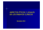 Aspectos éticos y legales de los ensayos clínicos