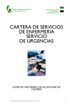 CARTERA DE SERVICIOS DE ENFERMERIA SERVICIO DE