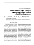 Dolor lumbar bajo - Sociedad Cubana de Reumatología