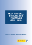 Plan integral de cuidados paliativos (2011-2014)