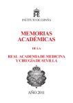 memorias académicas - Real Academia de Medicina de Sevilla