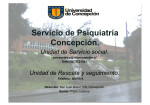 Servicio de Psiquiatría Concepción.