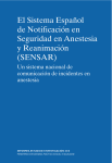 El Sistema Español de Notificación en Seguridad en Anestesia y