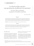 La relación médico–paciente: una aproximación al problema de la