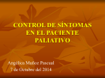 CONTROL DE SÍNTOMAS EN EL PACIENTE PALIATIVO