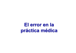 El error en medicina - Facultad de Medicina de la Universidad