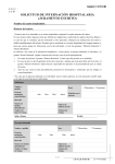 SOLICITUD DE INTERNACIÓN HOSPITALARIA