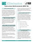 Tuberculosis Multirresistente (MDR TB) Hoja informativa
