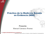 La Medicina Basada en Evidencia (MBE)