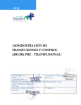 APTr 1.2 Administracion de Transfusiones