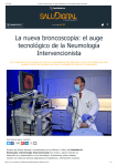 La nueva broncoscopia: el auge tecnológico de la Neumología